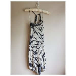 Tie dye high low dress